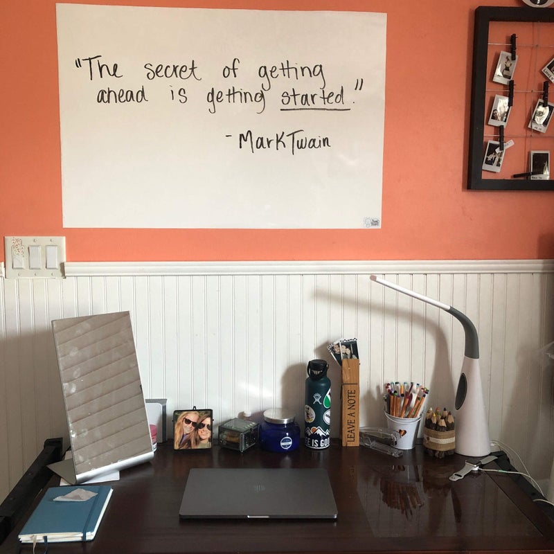 Think Board Premium Whiteboard Sticker â€“ 2'x3' Dry Erase Wall Decal â€“ Removable Peel & Stick Whiteboard for Office, Classroom, Home, or Desk â€“ Stain-Proof, Reusable, Easy to Install - Image 4